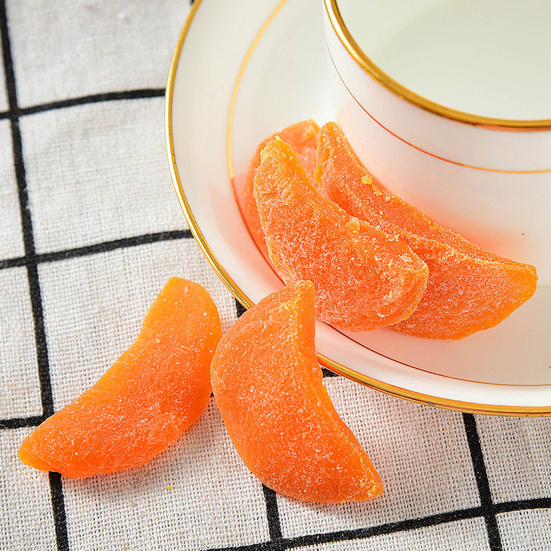 【俏美味_黄桃干80gx1袋】果脯子肉 宇强食品桃干