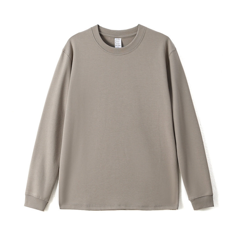 重磅300G打底衫23秋长袖双面碳素磨毛男款女情侣T恤纯色圆领卫衣,淘宝优惠券,粉丝福利购,淘宝优惠卷