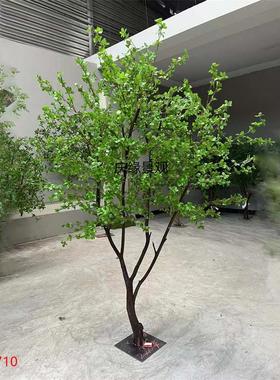 仿真吊钟树装饰民宿酒店庭院别墅客厅布景道具摆件人造假绿植