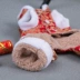 Quần áo cho chó mùa thu và mùa đông Quần áo thú cưng dày năm mới Teddy hơn gấu Keji chú chó nhỏ ấm áp bốn chân quần áo - Quần áo & phụ kiện thú cưng áo con chó Quần áo & phụ kiện thú cưng