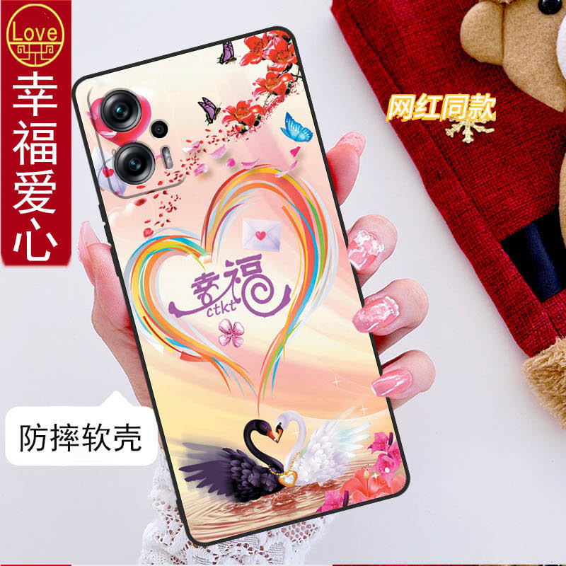 Redminote12tpro红米note12tpro手机壳23054RA19C全包边防摔硅胶软壳男女网红新款 - 图1