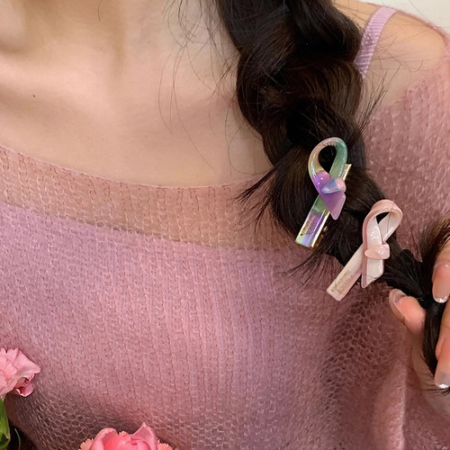 bb夹一字发夹头饰小号发卡子侧边夹简约刘海夹小抓夹女2024新款 - 图0