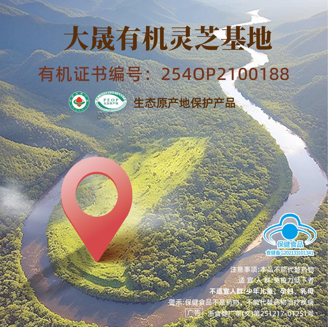 大晟破壁灵芝孢子粉1gx60包增强免疫有机官方旗舰店正品老字号 - 图1