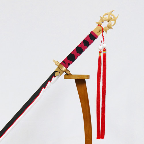 星漫 阴阳师鬼切天剑韧心cos道具服奶切刀剑未开刃武器定制 木质 - 图2