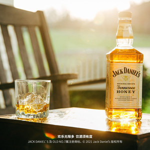 【官方正品】杰克丹尼进口威士忌蜂蜜利口酒洋酒调酒瓶装酒700ML