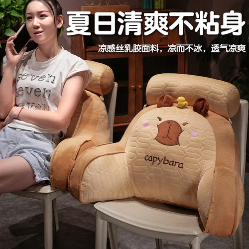 乳胶床头软包靠背床上看书靠背枕宿舍学生靠垫老人沙发抱枕可拆洗 - 图2