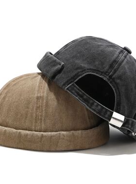 Bocca Washed Docker Beanie Brimless Cap Hat Without Visor So