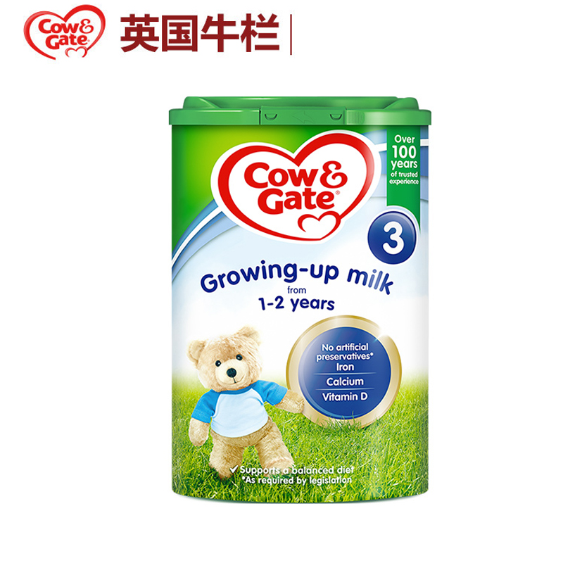 孚瑞盈海外专营店英国版牛栏宝宝配方奶粉Cow&Gate3段宝宝奶粉800g爱尔兰产地原装1