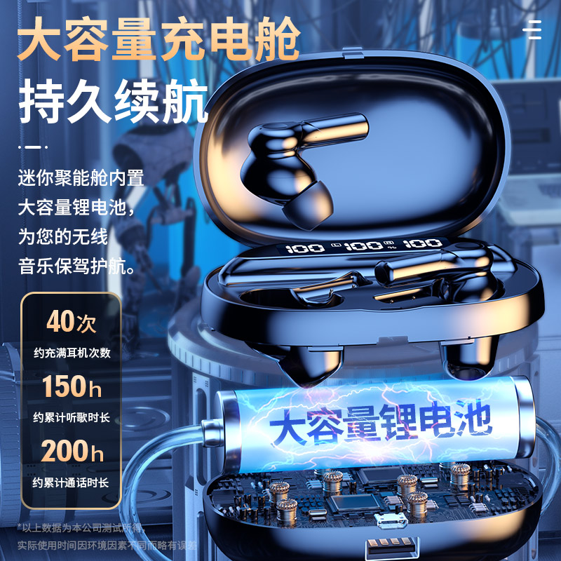 华强北无线蓝牙耳机新款2025不入耳挂耳降噪运动适用苹果小米安卓