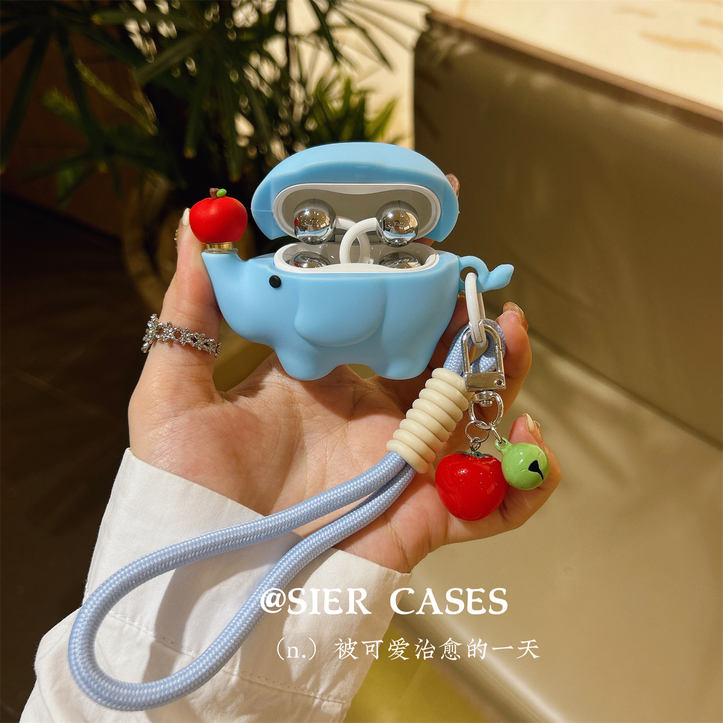 旋转大象freeclip2代耳机保护壳适用于华为freeclip耳机保护套创意旋转苹果airpodspro3代保护壳clip二代软壳 - 图3