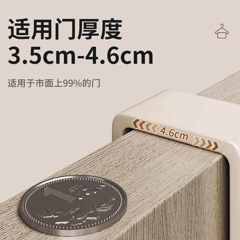 门后挂钩挂衣架免打孔置物架加厚门卧室衣服柜门高门上浴室挂衣钩,淘宝优惠券,粉丝福利购,淘宝优惠卷