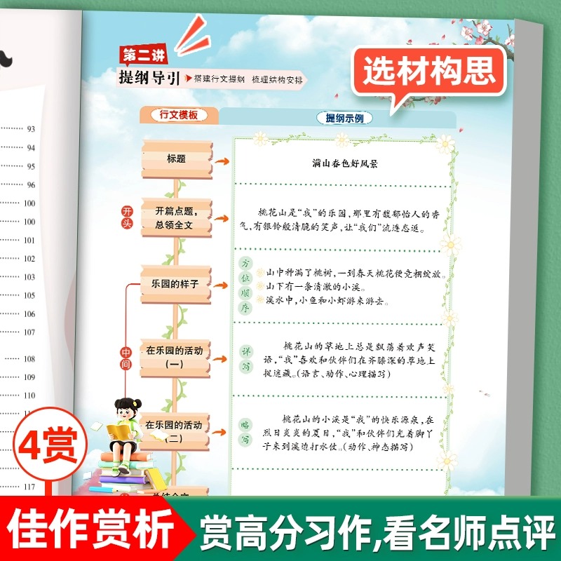 2024新版状元语文笔记同步作文三年级四年级五年级六年级上册下册人教版全彩绘本小学生写作素材范文满分优秀作文书大全状元成才路