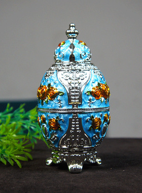 大皇冠三脚牙签筒玫瑰花电镀画油制造工艺厨房餐厅摆件家居装饰品