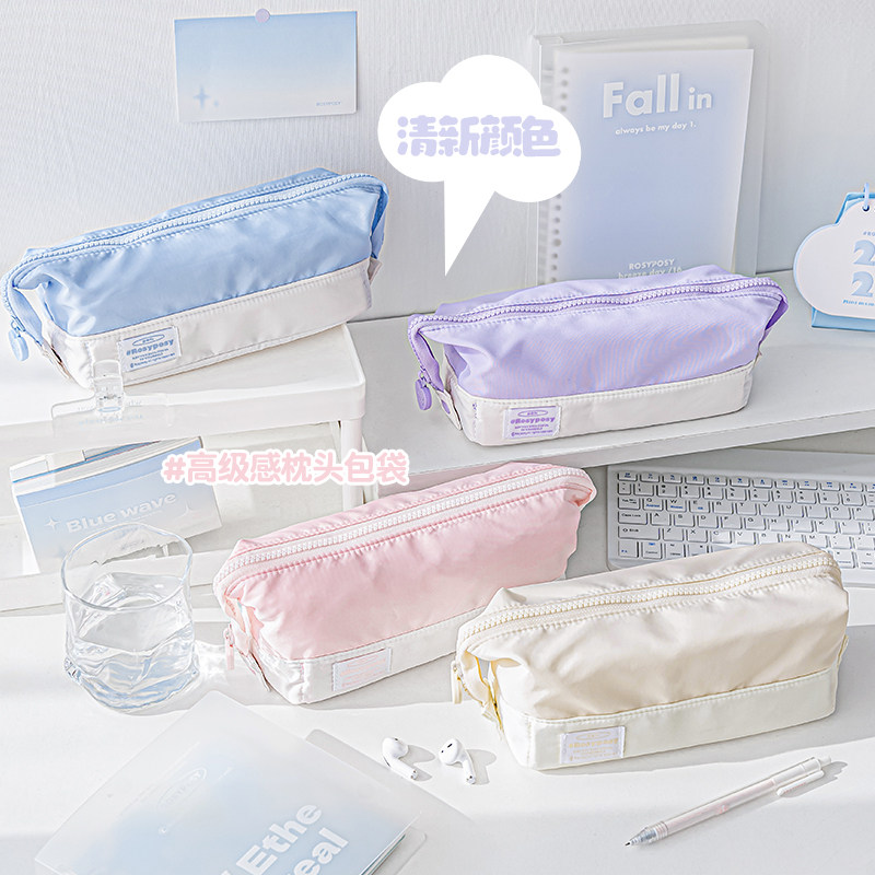 本小姐高颜值笔袋大容量男女孩小学生用ins日系多功能收纳文具盒初高中考试专用铅笔袋不透明2024年翻翻笔袋,淘宝优惠券,粉丝福利购,淘宝优惠卷