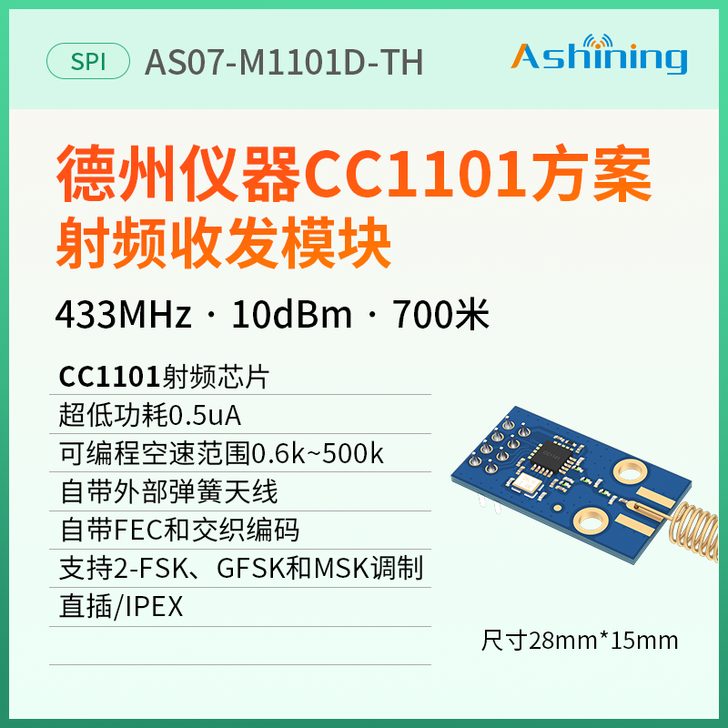 泽耀|CC1101无线通信射频模块433M模块类NRF905/SI4432/si4463-图0