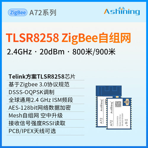 泽耀2.4G无线ZigBee模块自组网串口低功耗工业级模组高性能MCU - 图0
