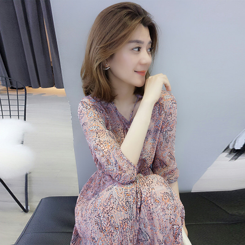 欧洲站夏装2020新款欧货法式北欧风 韩谷苏连衣裙