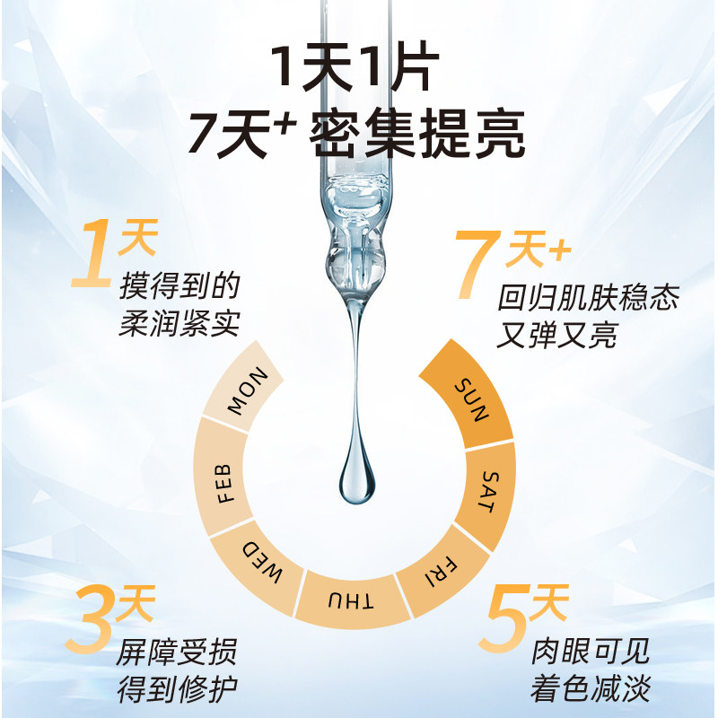 d18神经酰胺二裂酵母亮肤女面膜贴 d18贴片面膜