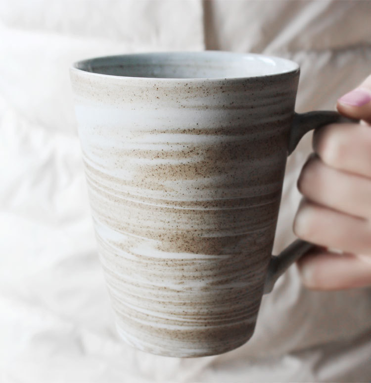 九土手工馬克杯復古陶瓷杯子個性咖啡杯創意定製情侶禮物茶杯水杯
