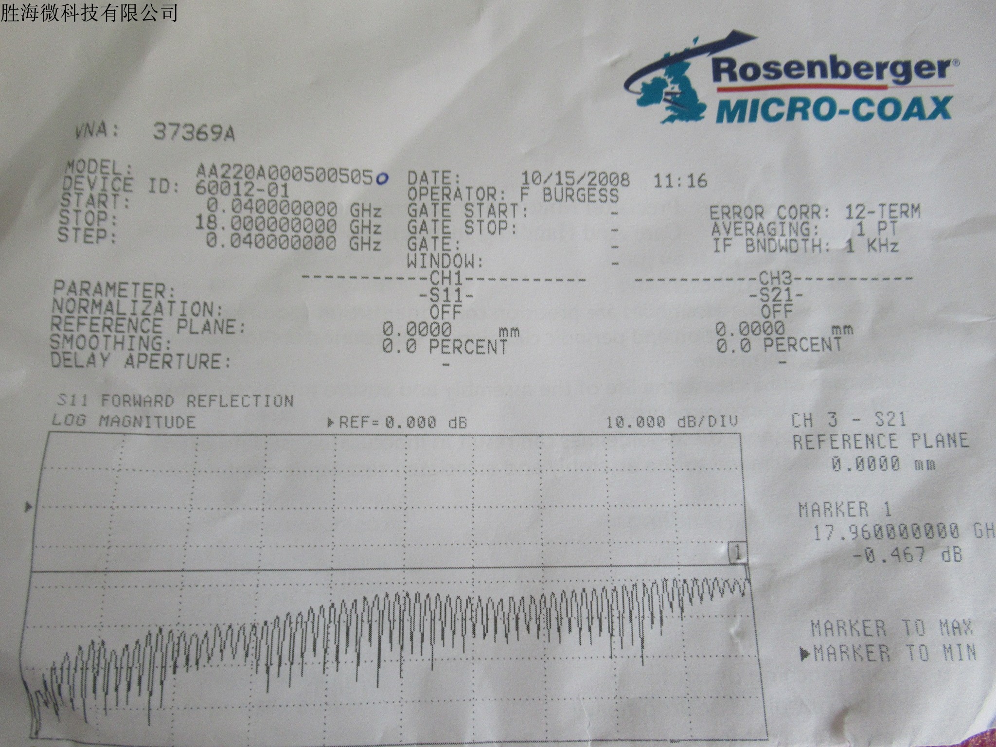 全新Rosenberger DC-18GHz 50cm N公 射频超低损耗半柔测试电缆 - 图3