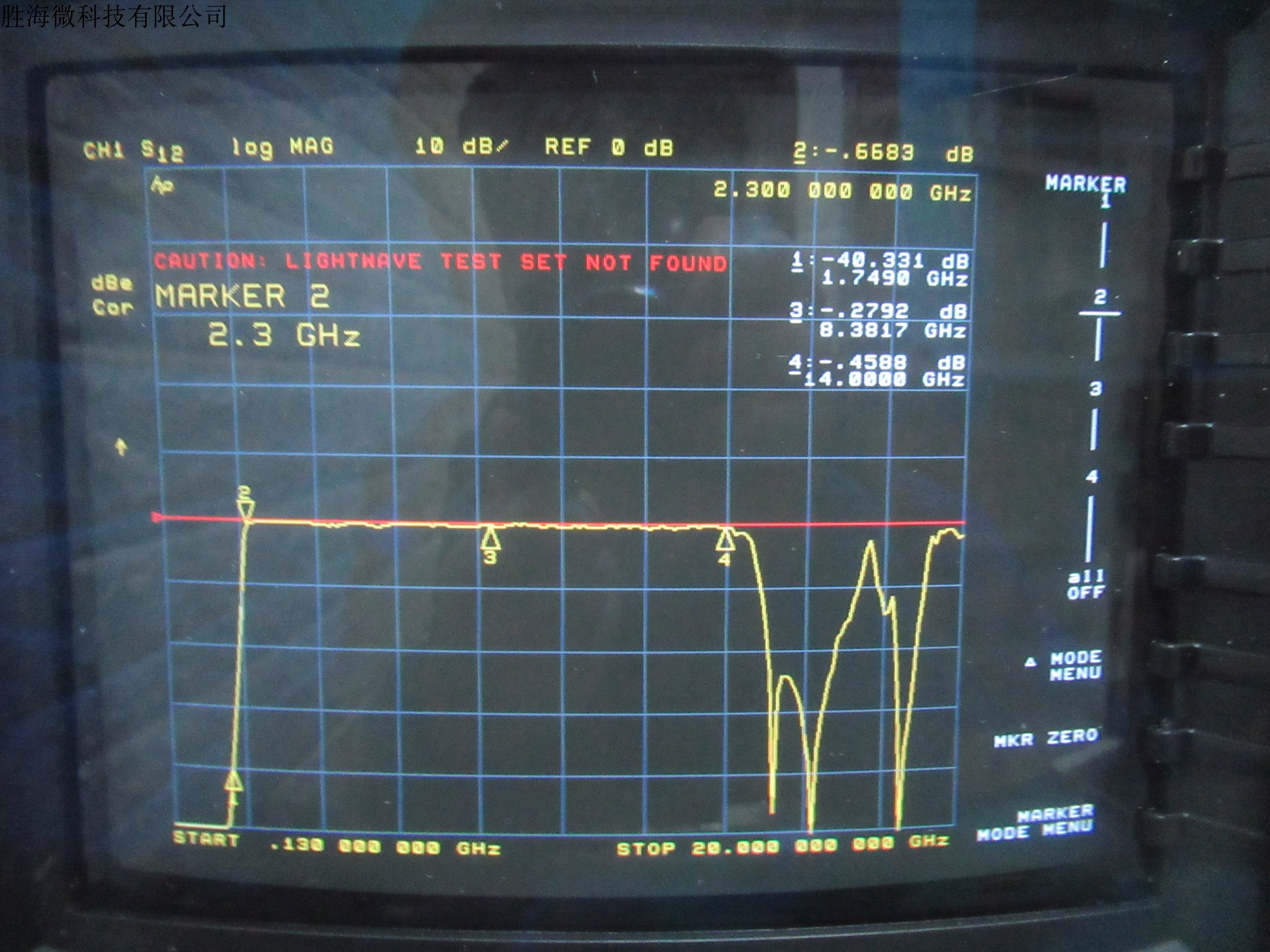 MICROWAVE进口H2G413G1 2.3-14GHz SMA射频同轴高通滤波器 - 图3