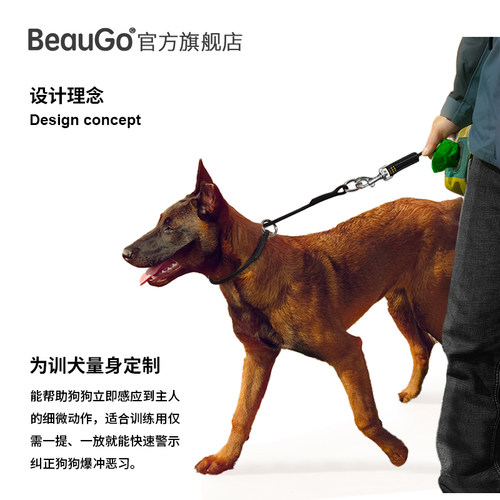 BeauGo狗项圈p链项圈p绳项圈大型犬脖圈狗颈圈防爆冲训犬狗脖圈 - 图2