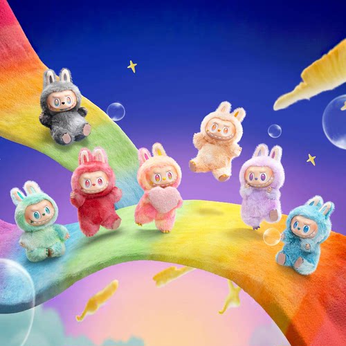 壹号泡泡玛特拉布布三代前方高能系列新品搪胶脸挂件 LABUBU - 图3