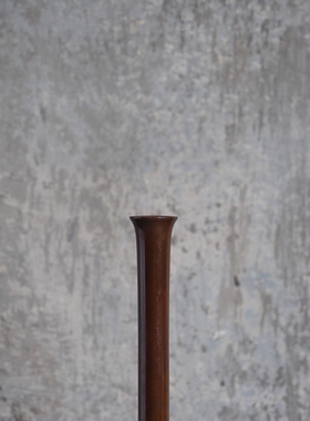 中古日本鹤首细颈龟甲铜花瓶室内居家茶室茶道具插花禅意台面摆件