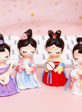 2026新款可爱娃娃古风女孩摆件古装汉服人偶古代宫廷格格卡通礼物