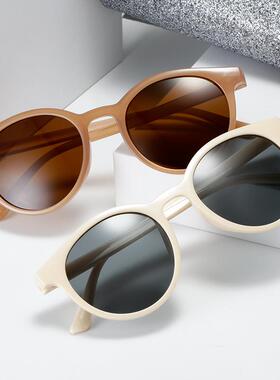 2026新款糖果色墨镜女韩版时尚小圆框复古太阳镜潮男可爱网红眼镜