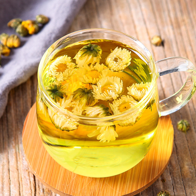 菊花茶胎菊茶特级散装杭白菊花茶颗大花满花草茶