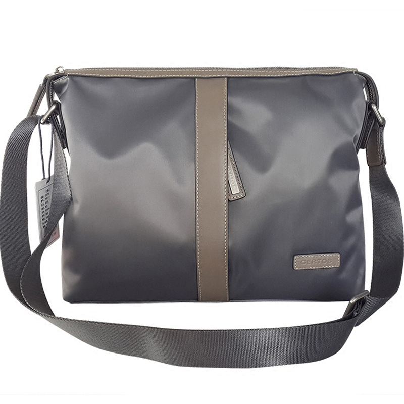 男式横款休闲男背包尼龙帆布斜挎包 GERTOS歌尔特斯男包总店男士包袋