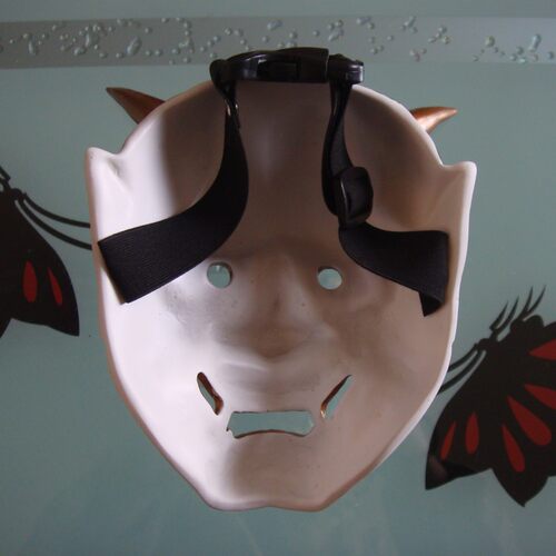 般若面具 男士舞会天狗os假面传统日本头盔 树脂新般若面具 - 图1