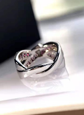 pringxy女银镀铂金欧美闪亮排戒