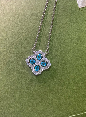 pringxy银镀白金莫桑石o字链女