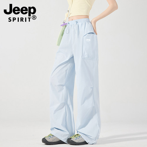 JEEP显瘦冲锋裤女2026新款机能防水工装裤伞兵徒步登山防晒运动裤 - 图2