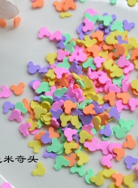 DIY软陶片爱心樱花冰雪奇缘