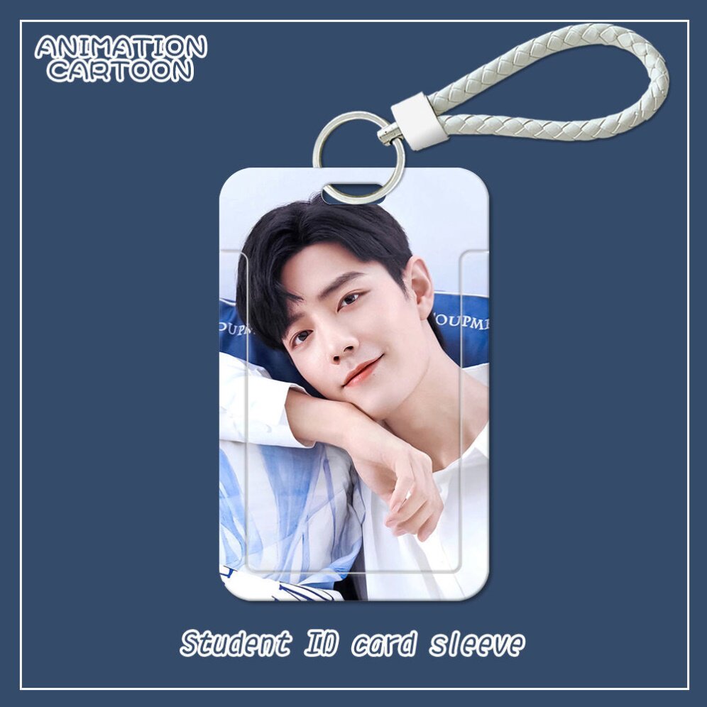 Xiao Zhan's peripheral bus and subway card protective cover, halter neck, wrist strap, student meal card, campus access control, door card cover