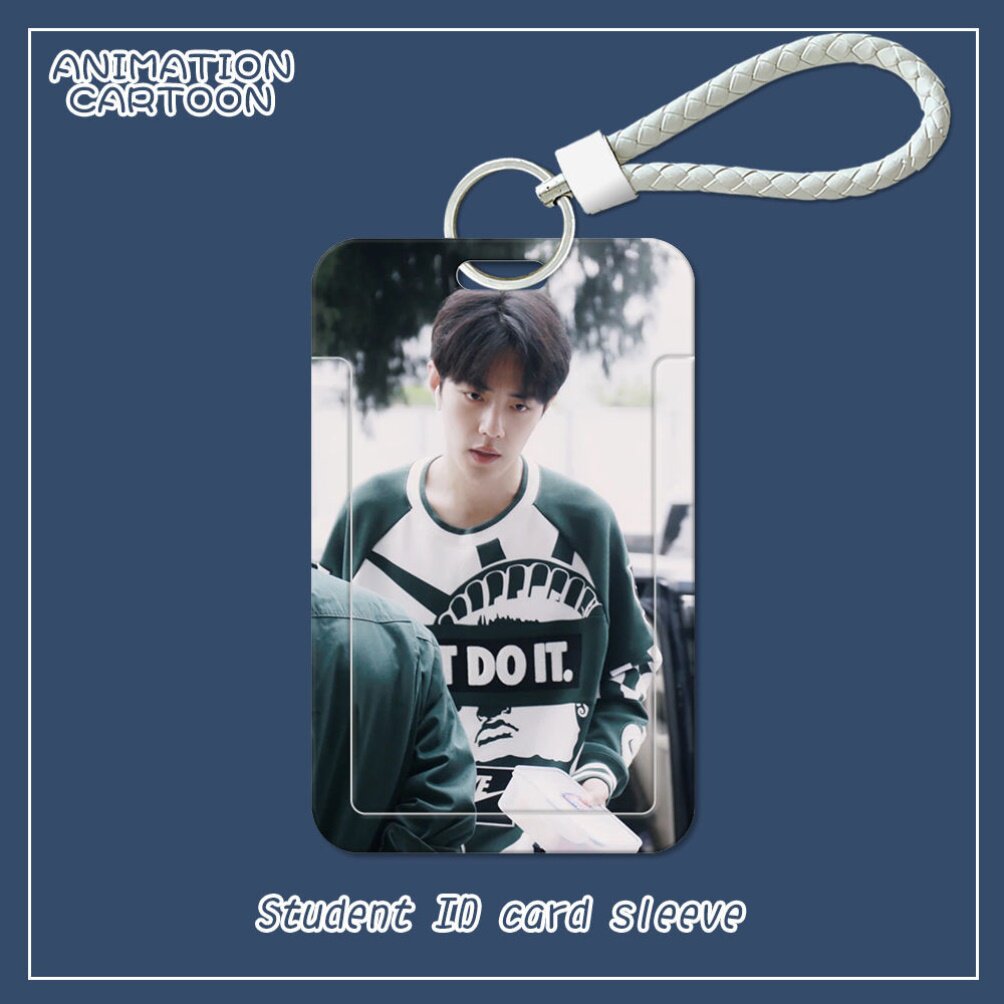 Xiao Zhan's peripheral bus and subway card protective cover, halter neck, wrist strap, student meal card, campus access control, door card cover