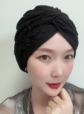 头巾帽发带帽休闲女春秋夏