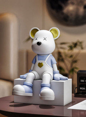 生日礼物背带熊装饰品