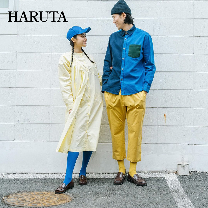 haruta4514日系学生百搭低跟小皮鞋 haruta乐福鞋（豆豆鞋）