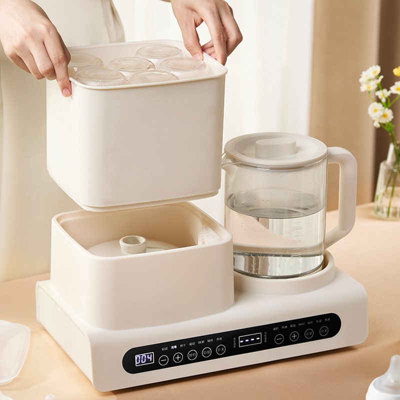 小贝熊调奶家用奶瓶消毒器烘干三二合一恒温壶婴儿冲奶一体温奶器