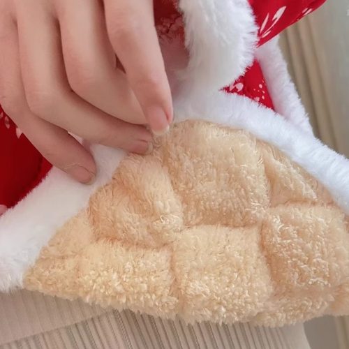 大码女装新年唐装碎花加绒小棉衣中国风百搭盘扣喜庆小棉袄200斤 - 图1