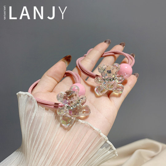 Exquisite transparent bear children's head rope