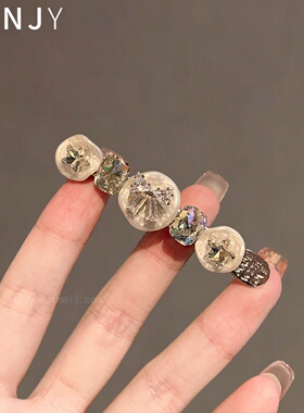 韩系重工闪钻蝴蝶结发夹