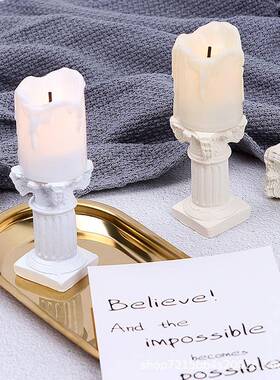 罗马柱蜡烛拍照道具背景摄影道具拍摄道具ins装饰背景布拍摄道具