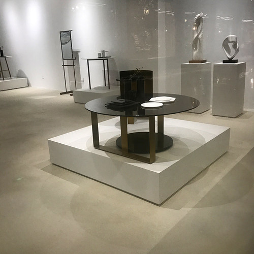长方形梯形烤漆地台网红直播模特婚纱墩子酒吧发光展示台底座定制 - 图1