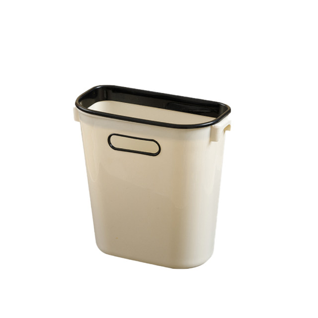 Kitchen wall-mounted bathroom plastic no-punch trash can
