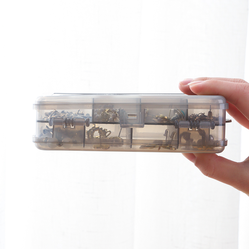 透明塑料收纳盒小整理耳钉耳环可拆饰品盒首饰盒子整理盒女多格